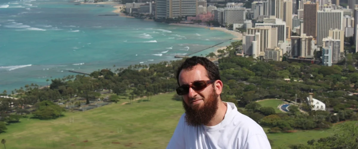 Waikiki beach on top of the Diamond Head